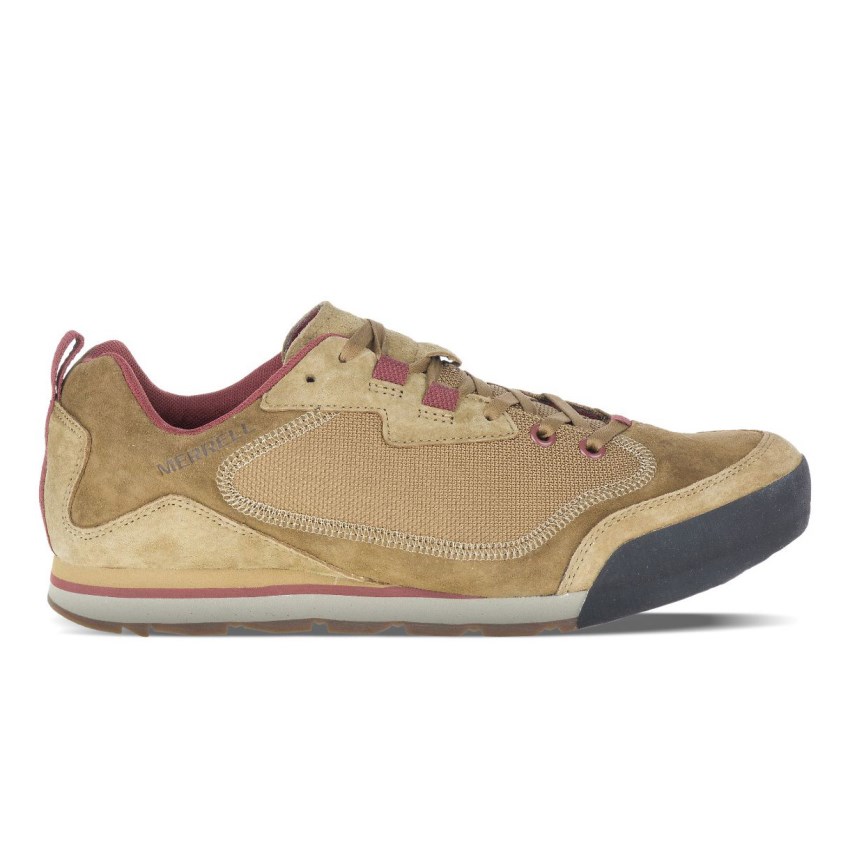 Basket Merrell Burnt Rock Travel Suede Marron Clair Homme | T.Q.DJXF